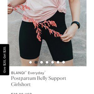 2 pair Blanqi postpartum support girl shorts size M